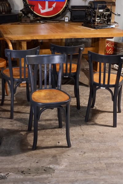 chaise de bistrot cadenat vintage en bois